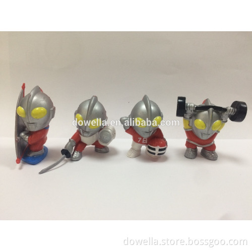 kids pvc plastic toy cartoon figures, ultraman action figurine